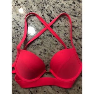 Pink Abercrombie Push-Up Bikini Top (34B)